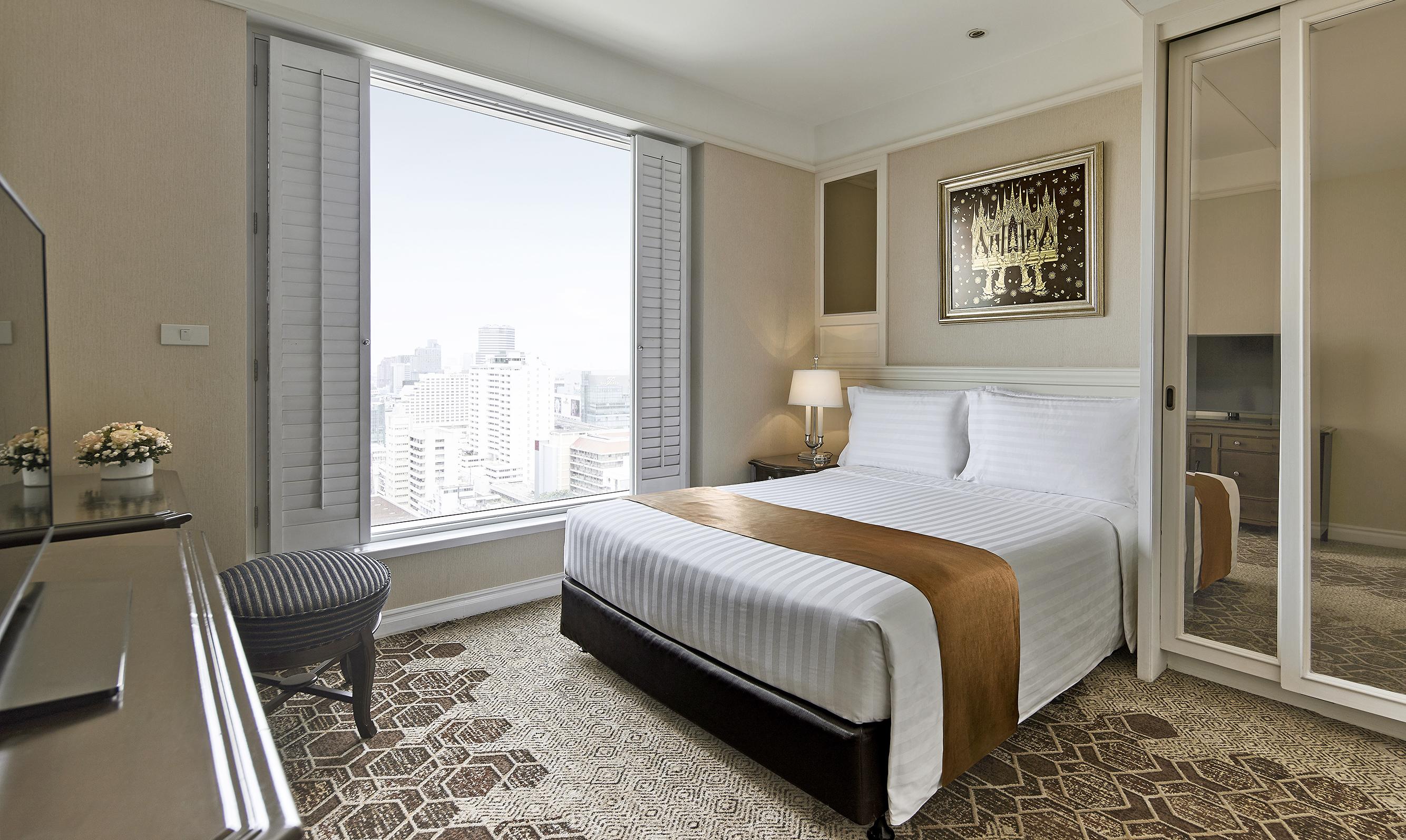 Grande Centre Point Hotel Ratchadamri Bangkok Exteriér fotografie A bedroom at the hotel