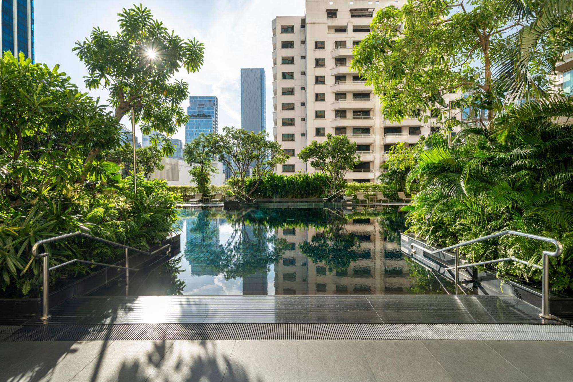 Grande Centre Point Hotel Ratchadamri Bangkok Exteriér fotografie The park
