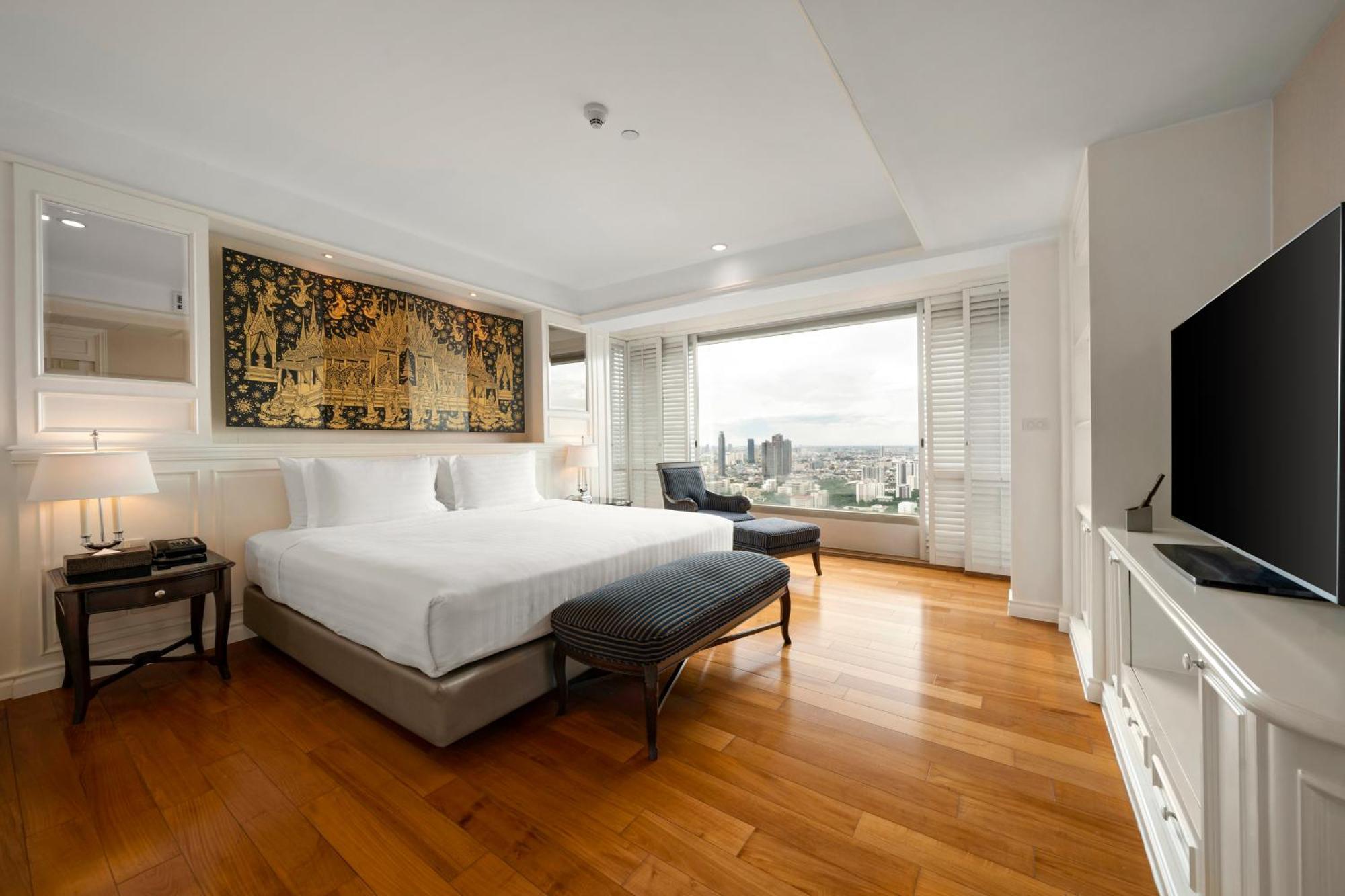 Grande Centre Point Hotel Ratchadamri Bangkok Exteriér fotografie A bedroom at the hotel